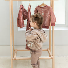 Load image into Gallery viewer, Fragile Oatmeal Cherry Velour Hoody
