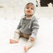 Load image into Gallery viewer, Little Fragile Seafoam Sweater and Bonnet
