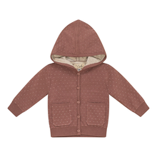 Load image into Gallery viewer, Bebe Bella Rose/Dark Almond Knitted Baby Jacket
