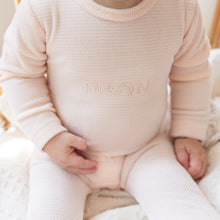 Load image into Gallery viewer, Small Moments Light Pink Velour Stretchie and Hat
