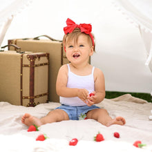 Load image into Gallery viewer, Niccesories Poppy Butter Soft Baby Bow Headband
