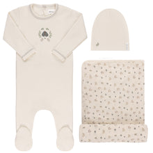 Load image into Gallery viewer, Ely&#39;s and Co Ivory Garden Floral Center Layette Set- Boy
