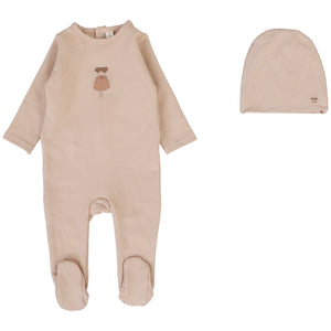 Lilette Dusty Pink Graphic Stretchie with Beanie