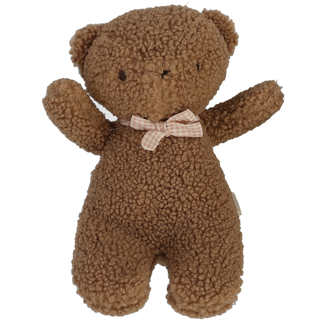 Lilette Brown/Dusty Pink Bear with Bow