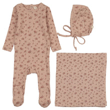 Load image into Gallery viewer, Lilette Dusty Pink Garden Cluster Print Layette Set
