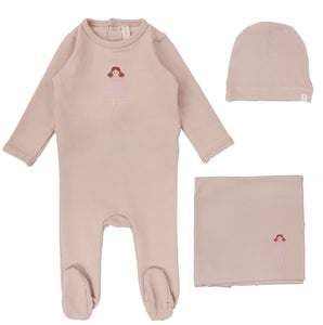 Lilette Pink Handdrawn Layette Set