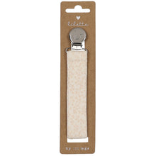 Load image into Gallery viewer, Lilette Cream/Pink Leaf Trail Paci Clip

