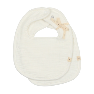 BCP X Lil Legs Two Pack Baby Bibs- White