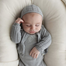 Load image into Gallery viewer, Lilette Light Blue Geo Floral Embroidered Layette Set
