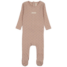 Load image into Gallery viewer, Lilette Dusty Pink Floret Print Stretchie with Bonnet
