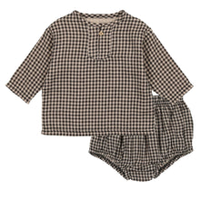 Load image into Gallery viewer, Analogie by Lil Legs Boys Gingham Shirt/Bloomer Set
