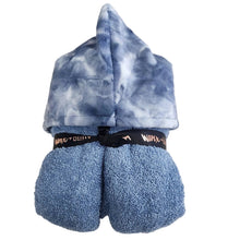 Load image into Gallery viewer, Winx + Blinx Tiedye Cobalt Oversized Hooded Towel

