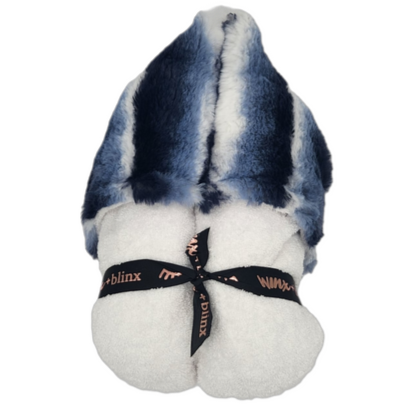 Winx + Blinx Plush Waves Navy Oversized Hooded Towel