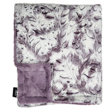Load image into Gallery viewer, Winx + Blinx Poppy Elderberry Minky Blanket
