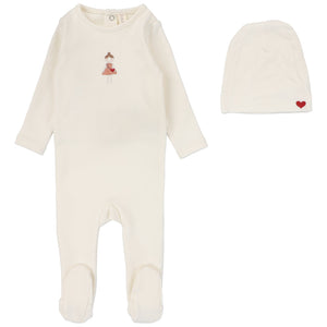 Lilette Cream Doll Stretchie with Beanie