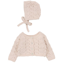 Load image into Gallery viewer, Lillete Petal Popcorn Weave Cardigan Set
