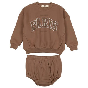 Urbani Brown Baby Paris Bloomer Set in I