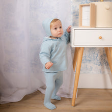 Load image into Gallery viewer, Mabel Bebe Beau Blue Spring Jacket and Beanie
