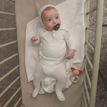 Load image into Gallery viewer, Lilette by Lil Legs White Pointelle Knit Bris Set
