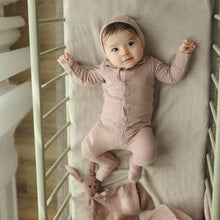 Load image into Gallery viewer, Lilette Mauve Dotted Pointelle Layette Set
