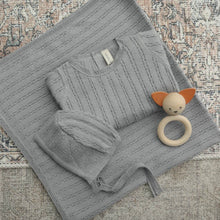 Load image into Gallery viewer, Lilette Blush Pointelle Knit Layette Set
