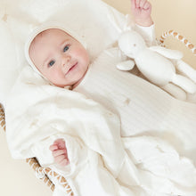 Load image into Gallery viewer, Kipp Baby Stone Bunny Stretchie and Bonnet
