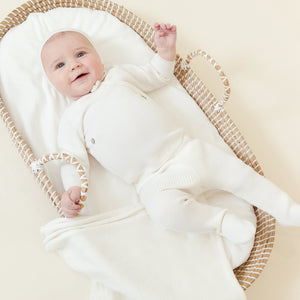 Kipp Baby White Textured Knit 4 Piece Layette Set
