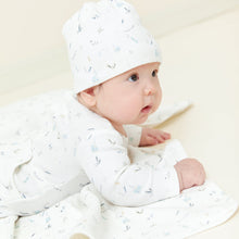 Load image into Gallery viewer, Kipp Baby Blue Botanical Stretchie and Beanie
