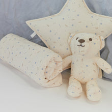 Load image into Gallery viewer, Kipp Baby Blue Waffle Bud Blanket and Teddy
