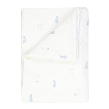 Load image into Gallery viewer, Kipp Collection Blue Bunny Print Swaddle
