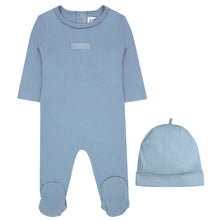 Load image into Gallery viewer, Kipp Baby Sage Twill Tape Stretchie and Beanie
