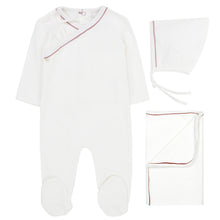 Load image into Gallery viewer, Kipp Baby Blush Dot Wrap Layette Set
