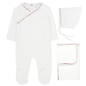 Kipp Baby Blush Dot Wrap Layette Set