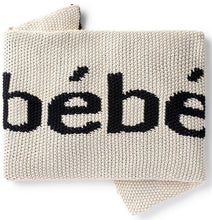 Load image into Gallery viewer, DOMANI HOME BEBE NATURAL/BLACK BABY BLANKET
