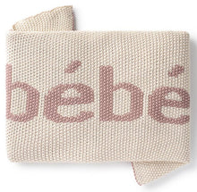 Load image into Gallery viewer, DOMANI HOME BEBE NATURAL/PINK BABY BLANKET
