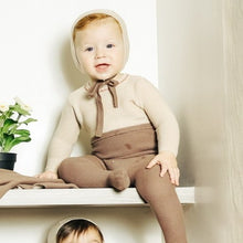 Load image into Gallery viewer, Bee &amp; Dee Coffee Colorblock Knit Collection Layette Set
