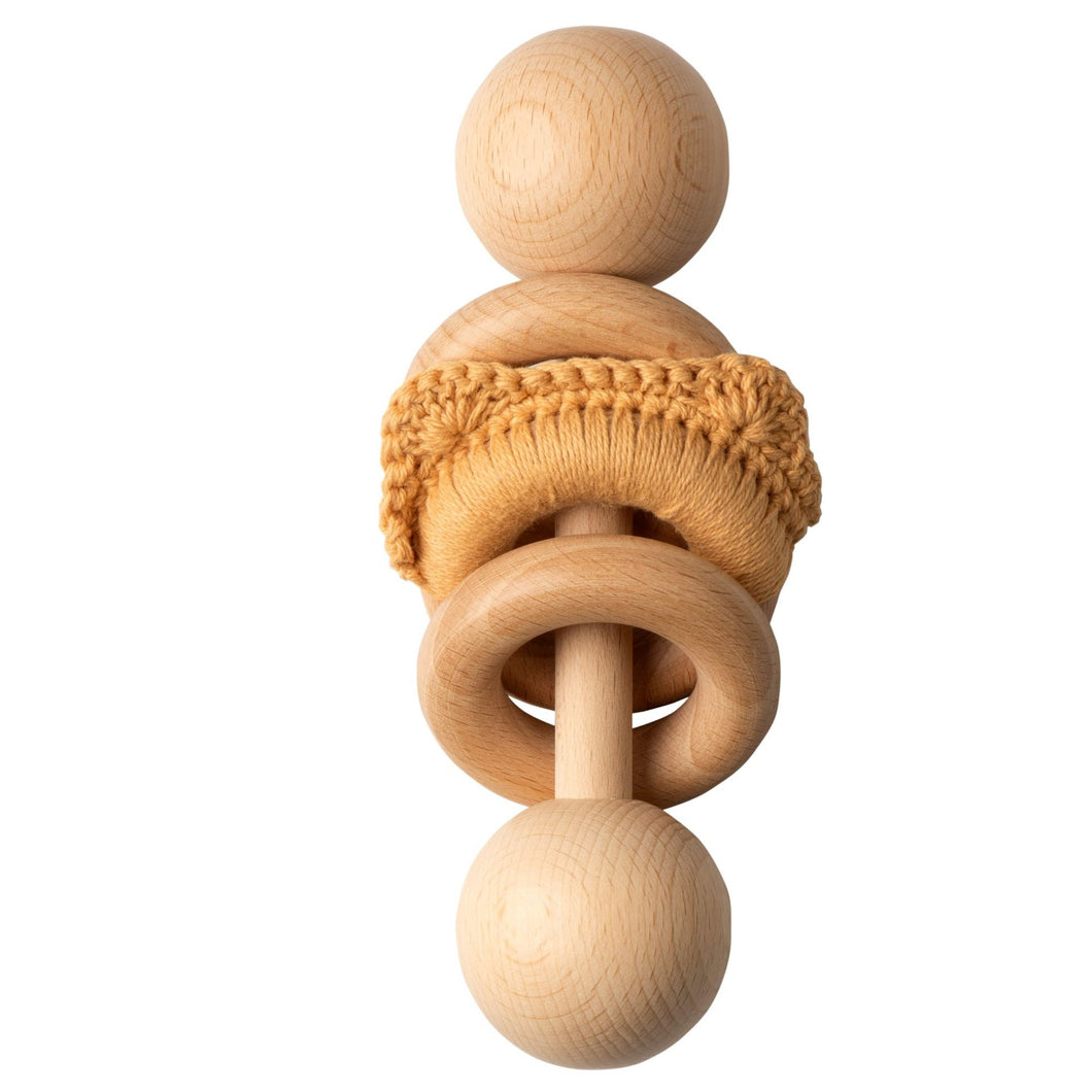 Picky Baby Rattle with Teddy- Beige