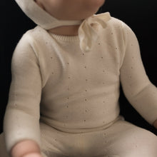 Load image into Gallery viewer, Bee &amp; Dee Ivory/White Knit Collection Layette Set
