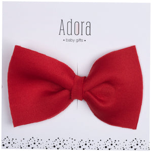 Adora Baby Scuba Bow Clip- Red