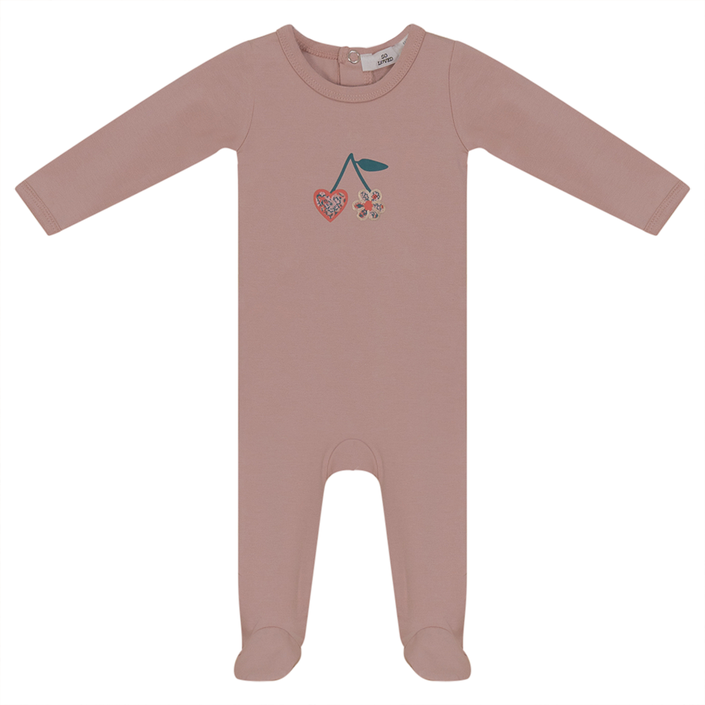 So Loved Pale Mauve Cherry Stretchie