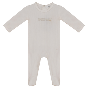 So Loved Off White Baby Stretchie With 5 Stars