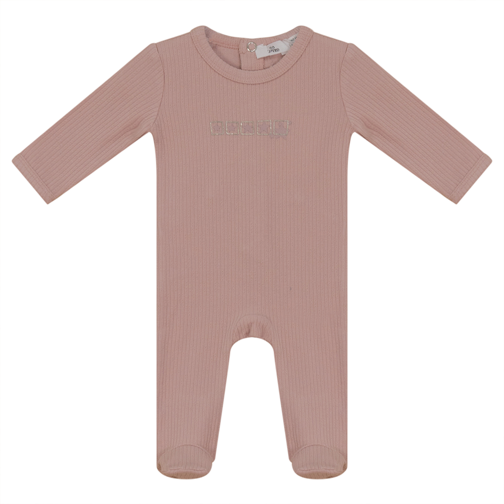 So Loved Pink Baby Stretchie With 5 Stars
