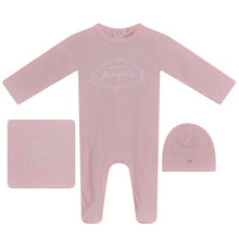 Load image into Gallery viewer, Fragile Pink Puff Print Layette Set
