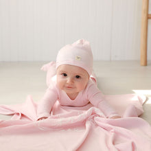 Load image into Gallery viewer, Fragile Pink Puff Print Stretchie and Beanie
