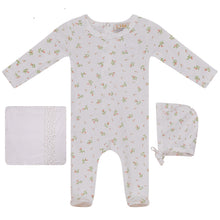 Load image into Gallery viewer, Lux Off White Floral Layette Set
