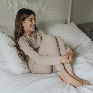 Bee & Dee Simply Taupe Small Pointelle Collection Loungewear