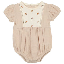 Load image into Gallery viewer, Analogie by Lil Legs Cream Swiss Dot Romper
