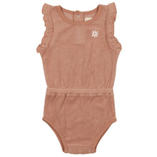 Load image into Gallery viewer, Analogie by Lil Legs Apricot Terry Romper
