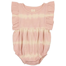 Load image into Gallery viewer, Analogie by Lil Legs Pink Ruffle Tie Dye Romper

