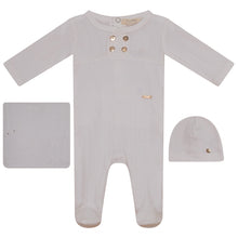 Load image into Gallery viewer, Fragile White Gold Button layette
